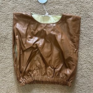Lane 201 boutique pleather top